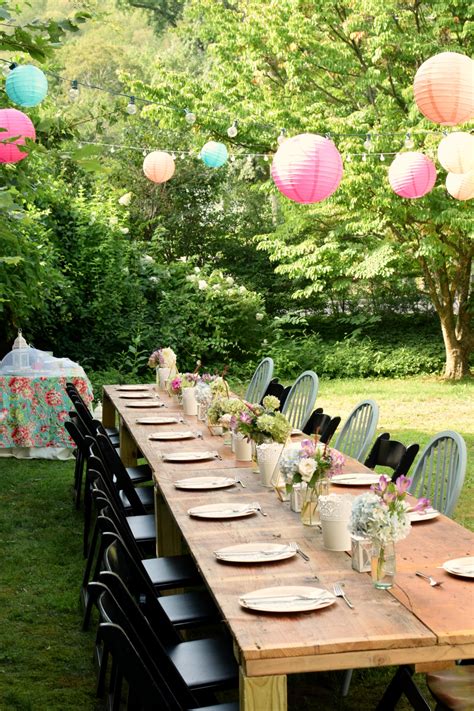 simple garden party ideas.